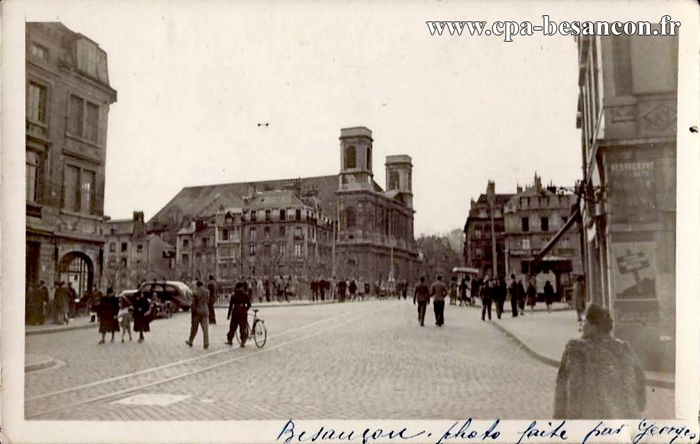 Besançon - Photo faite par Georges - Pont Battant et Eglise de la Madeleine.